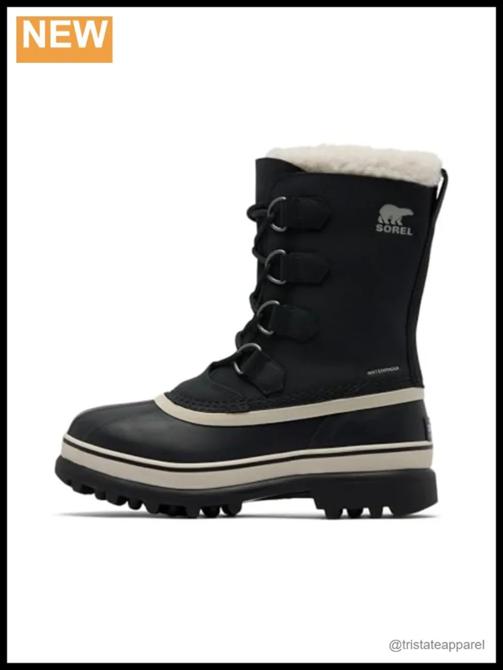 Waterproof Leather Winter Snow Boots Mid-Calf Lace-Up Insulated Women's